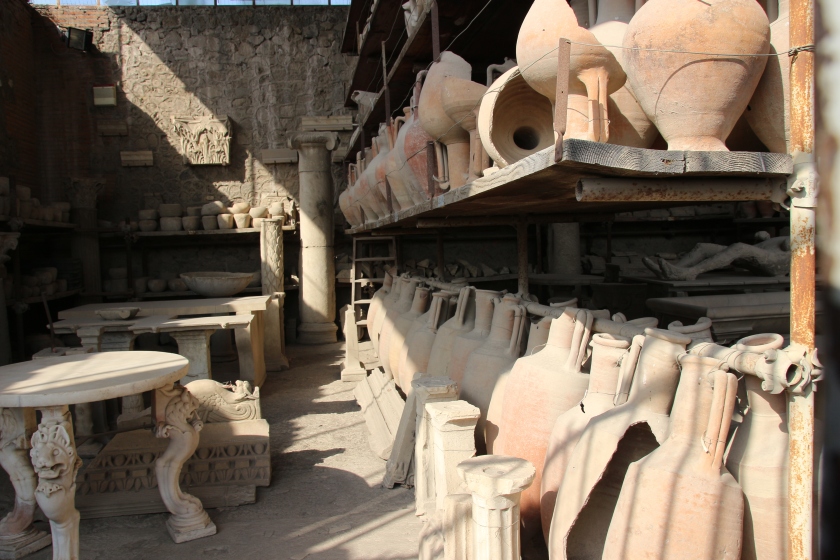 Vases and pottery, Pompeii, Italy
