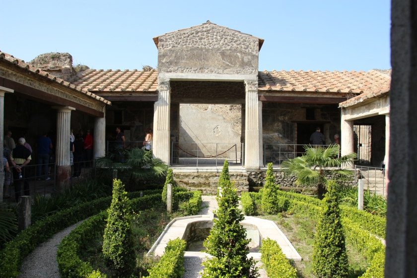 Garden within Pompeii, Italy