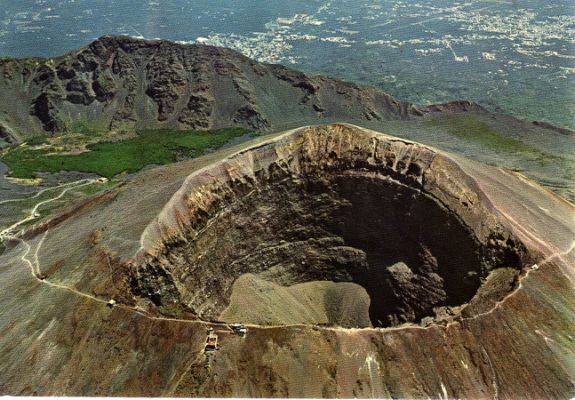 Crater of Mt Vesuvius, Italy