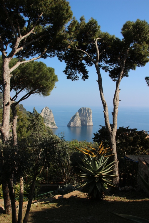 Rock Formation of the coast of Capri, Italy
