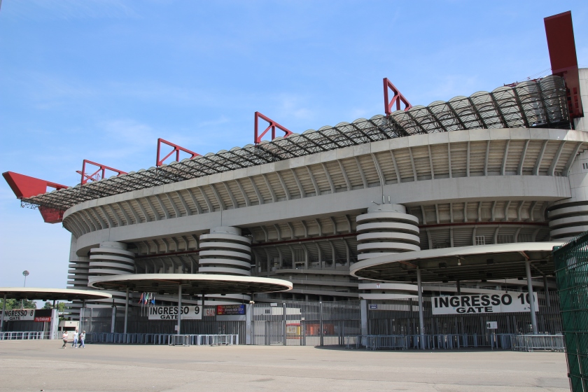 The San Siro Stadium, Milan is impressive
