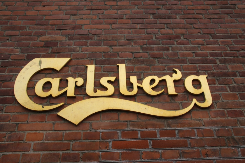 Carlsberg sign at Visit Carlsberg in Copenhagen, Denmark