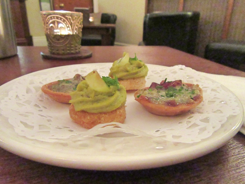 Canapes at The Highfield, Keswick in Cumbria 